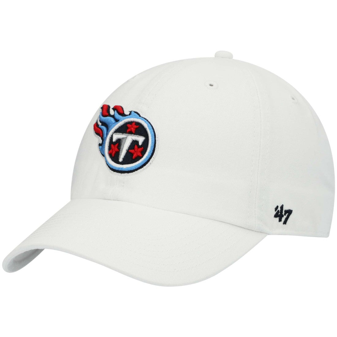 Tennessee Titans '47 Clean Up Adjustable Hat - White - 47 brand