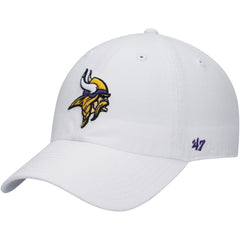Minnesota Vikings '47 Logo Clean Up Adjustable Hat - White - 47 brand