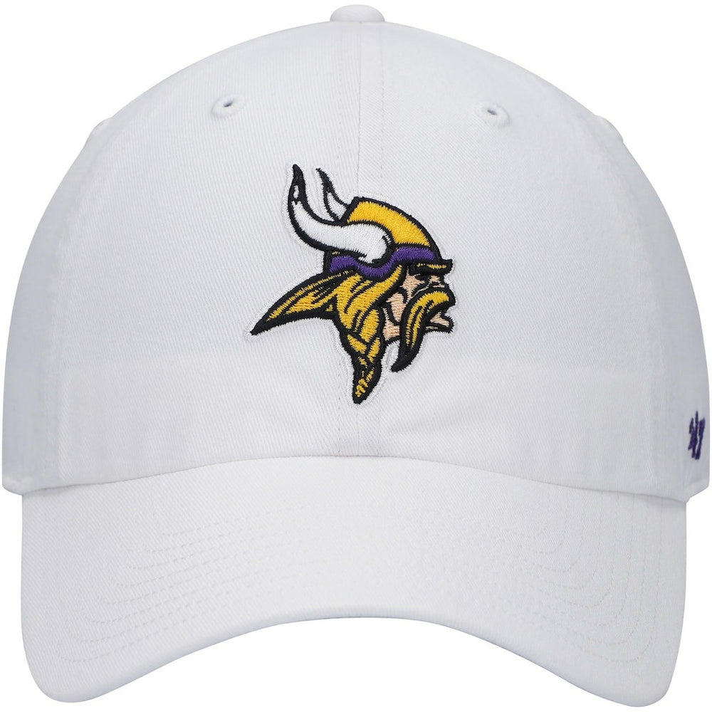 Minnesota Vikings '47 Logo Clean Up Adjustable Hat - White - 47 brand
