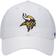 Minnesota Vikings '47 Logo Clean Up Adjustable Hat - White - 47 brand