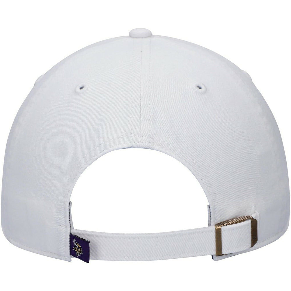 Minnesota Vikings '47 Logo Clean Up Adjustable Hat - White - 47 brand