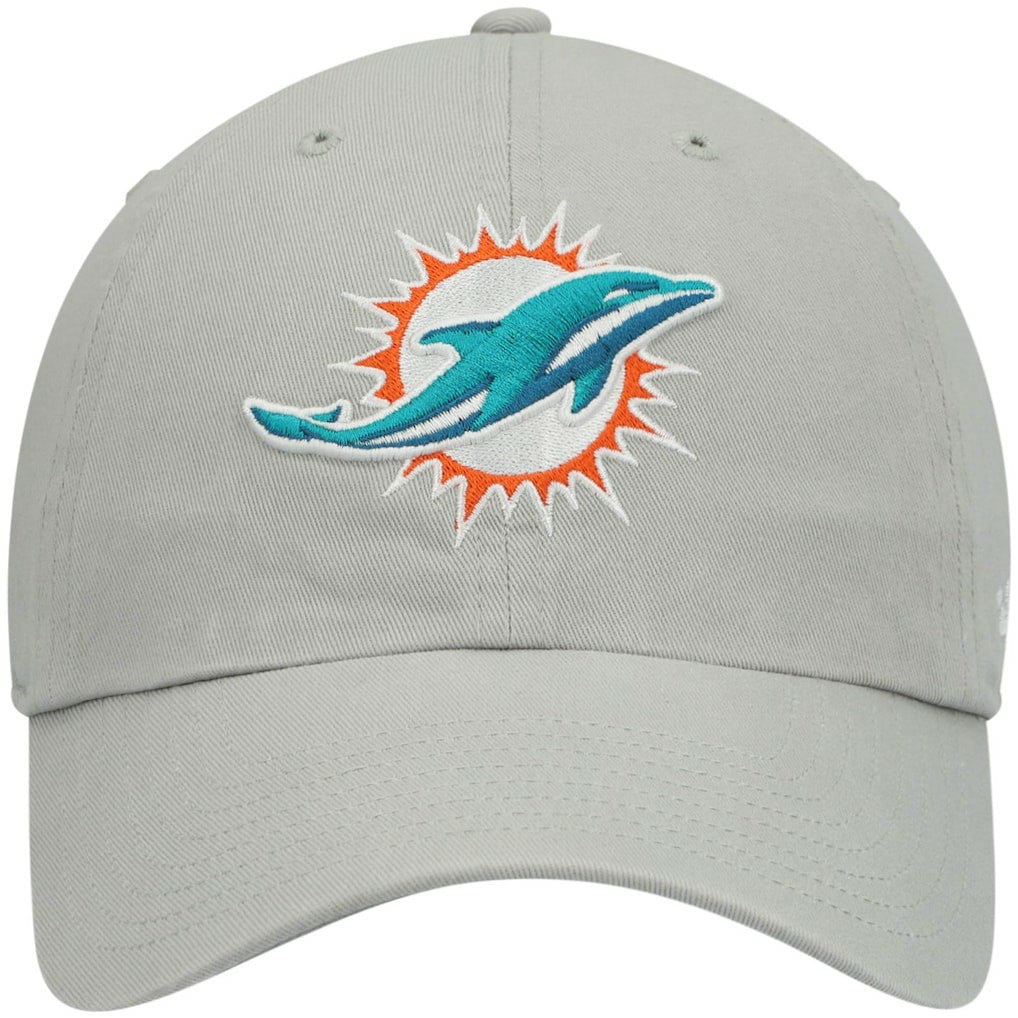 Miami Dolphins '47 Clean Up Adjustable Hat - Gray - 47 brand