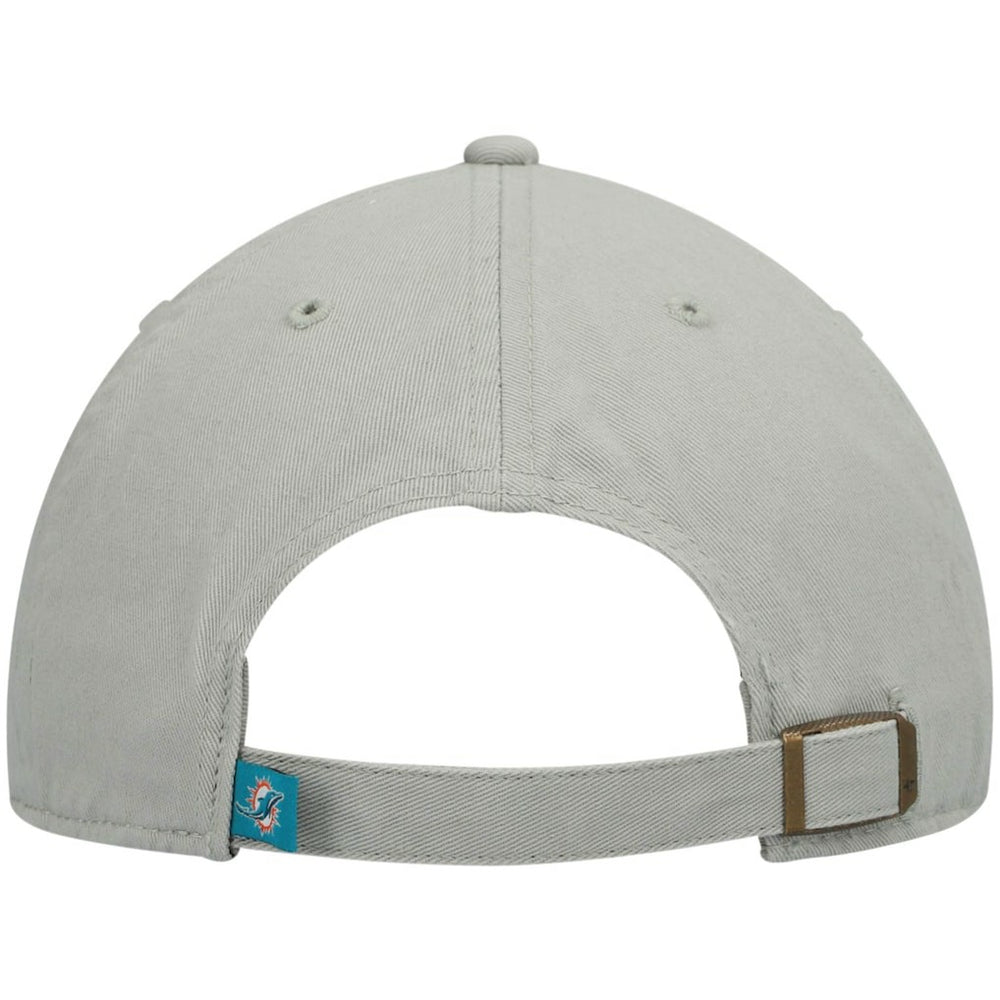 Miami Dolphins '47 Clean Up Adjustable Hat - Gray - 47 brand