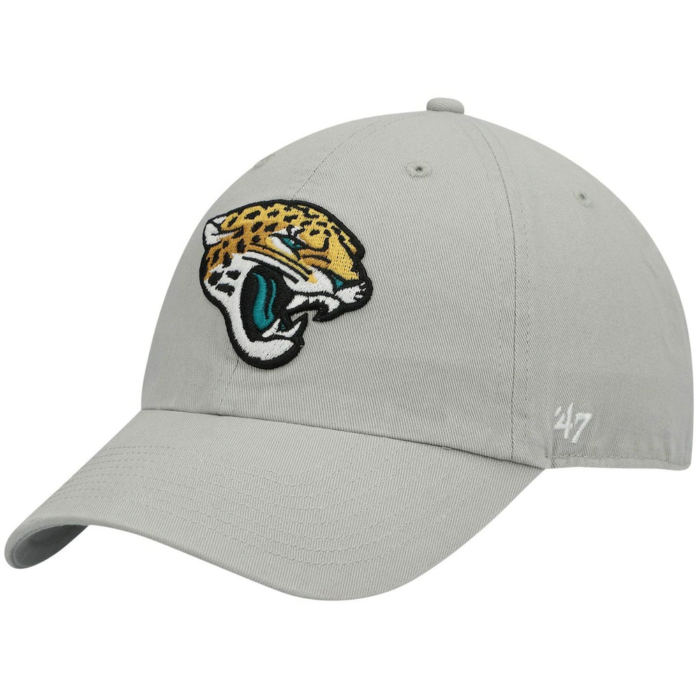 Jacksonville Jaguars '47 Logo Clean Up Adjustable Hat - Gray - 47 brand
