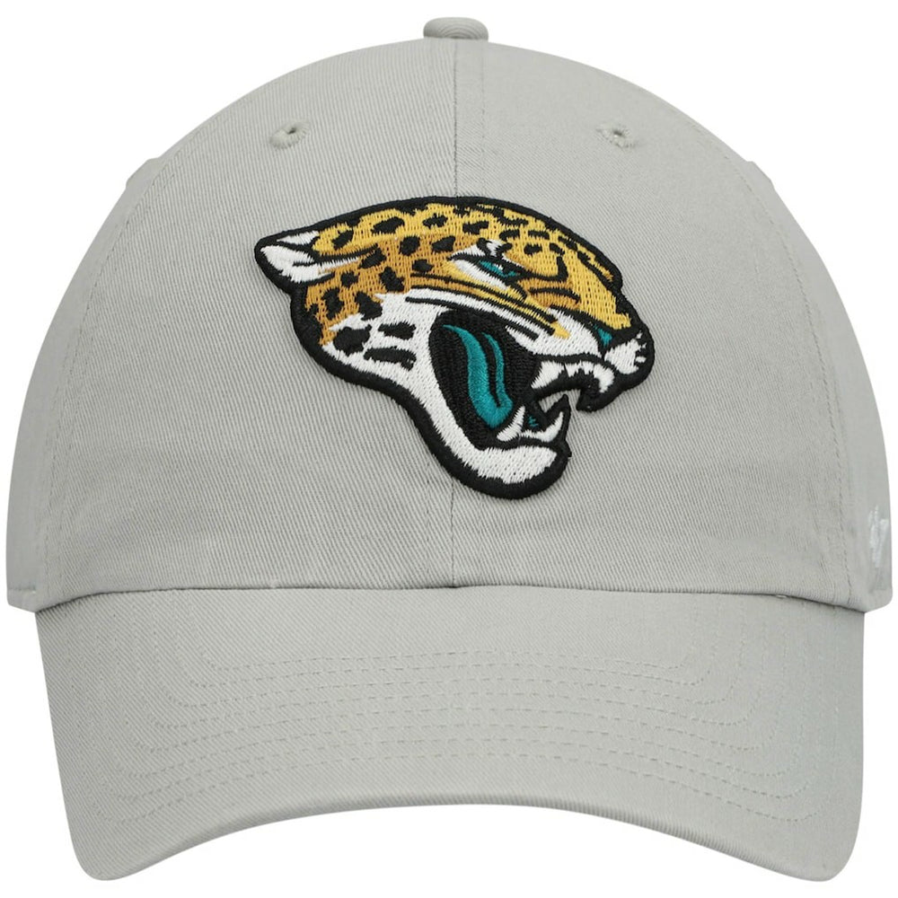 Jacksonville Jaguars '47 Logo Clean Up Adjustable Hat - Gray - 47 brand