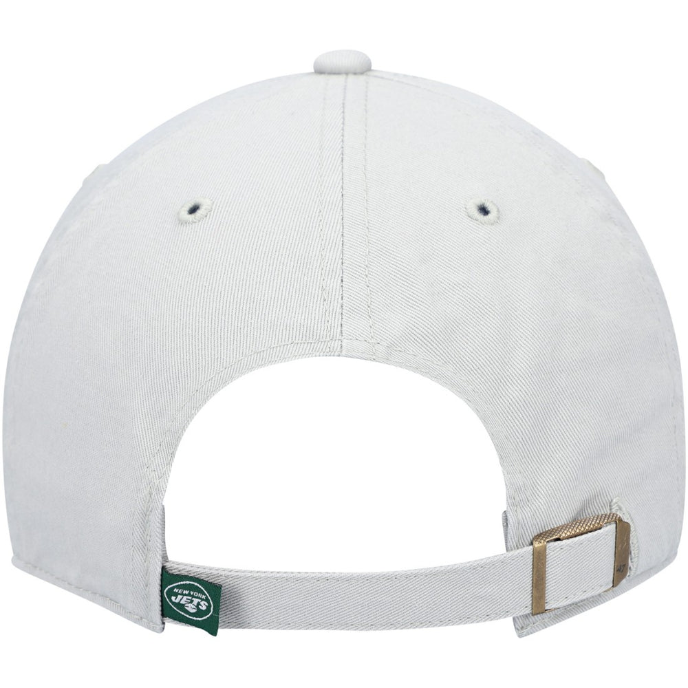 New York Jets '47 Clean Up Adjustable Hat - Gray - 47 brand