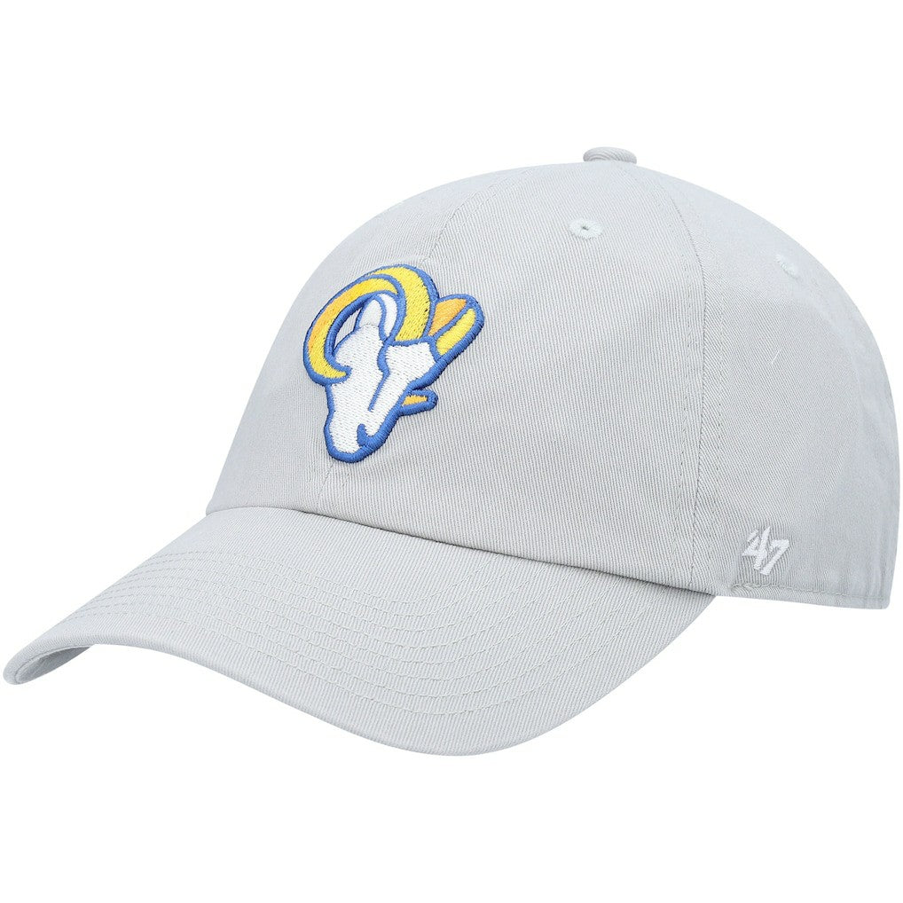 Los Angeles Rams '47 Logo Clean Up Adjustable Hat - Gray - 47 brand