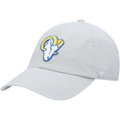 Los Angeles Rams '47 Logo Clean Up Adjustable Hat - Gray - 47 brand