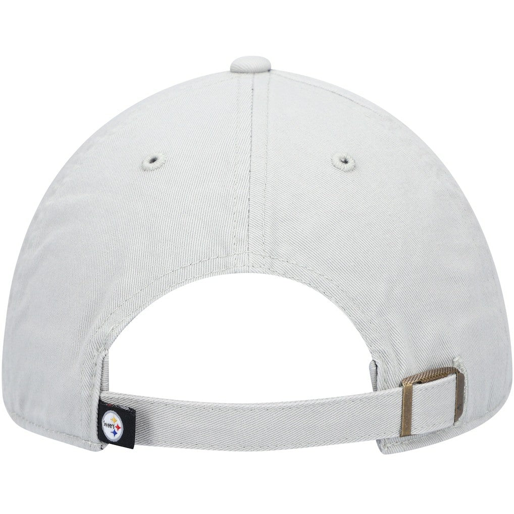 Pittsburgh Steelers '47 Clean Up Adjustable Hat - Gray - 47 brand