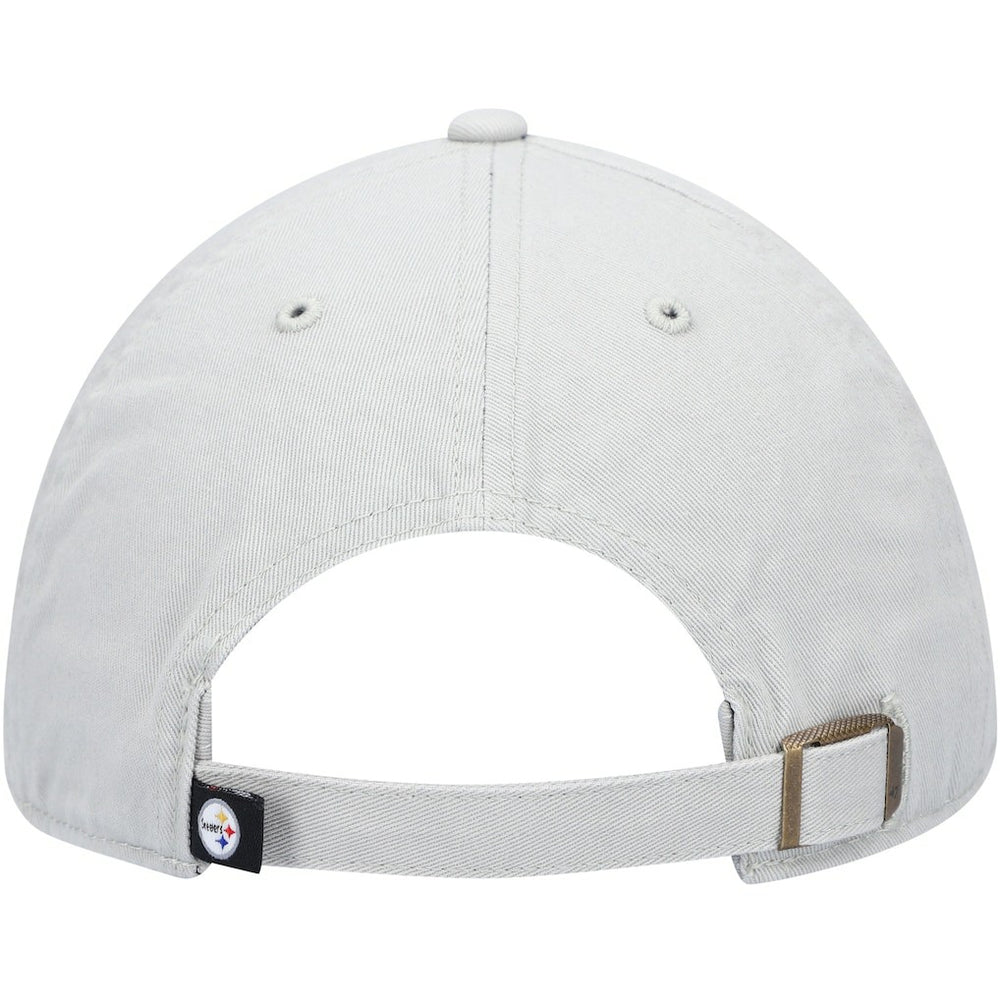 Pittsburgh Steelers '47 Clean Up Adjustable Hat - Gray - 47 brand
