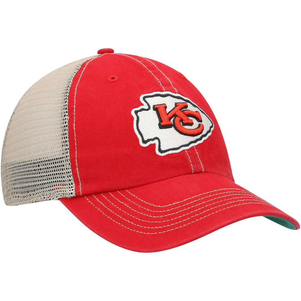Kansas City Chiefs '47 Trawler Trucker Clean Up Snapback Hat - Red/Natural - 47 brand