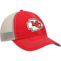 Kansas City Chiefs '47 Trawler Trucker Clean Up Snapback Hat - Red/Natural - 47 brand