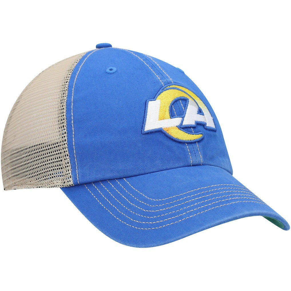 Los Angeles Rams '47 LA Trawler Trucker Clean Up Snapback Hat - Royal/Natural - 47 brand