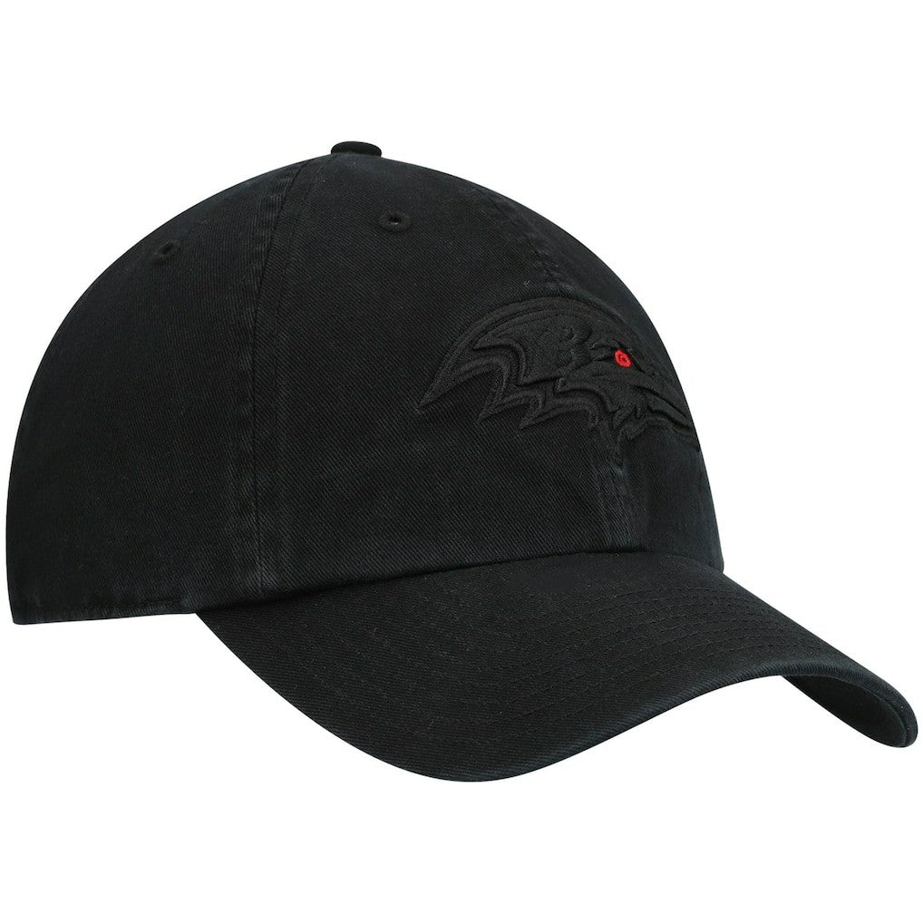 Baltimore Ravens '47 Team Tonal Clean Up Adjustable Hat - Black - 47 brand