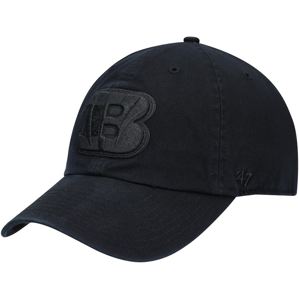 Cincinnati Bengals '47 Team Tonal Clean Up Adjustable Hat - Black - 47 brand