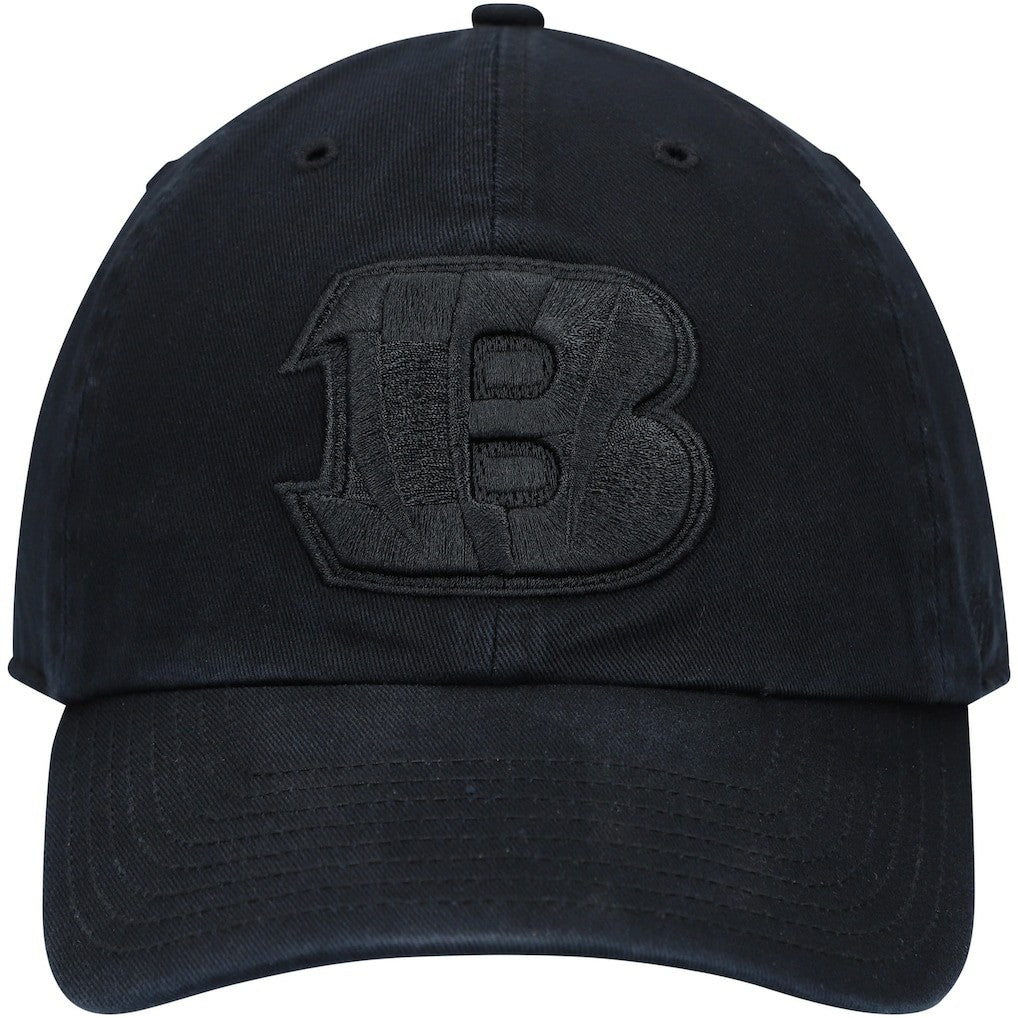 Cincinnati Bengals '47 Team Tonal Clean Up Adjustable Hat - Black - 47 brand