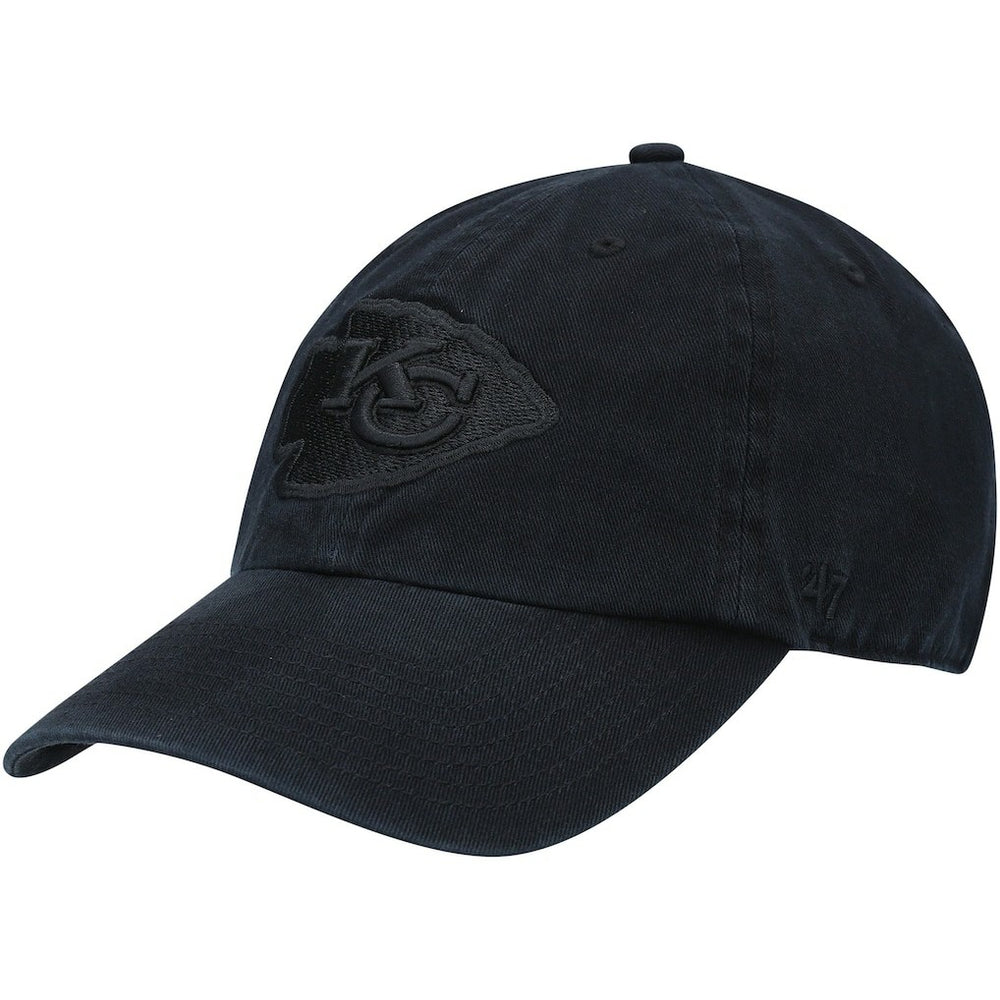 Kansas City Chiefs '47 Team Tonal Clean Up Adjustable Hat - Black - 47 brand