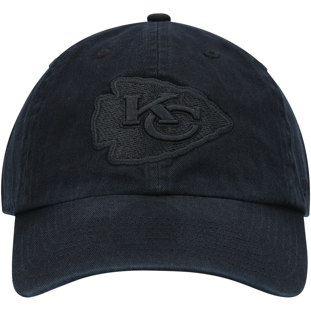 Kansas City Chiefs '47 Team Tonal Clean Up Adjustable Hat - Black - 47 brand
