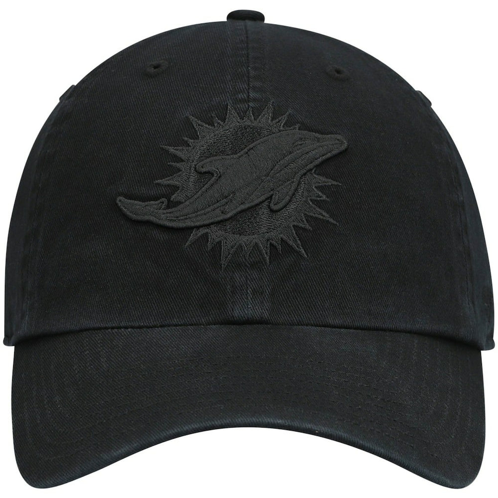 Miami Dolphins '47 Team Tonal Clean Up Adjustable Hat - Black - 47 brand
