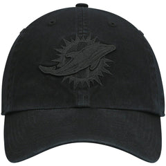 Miami Dolphins '47 Team Tonal Clean Up Adjustable Hat - Black - 47 brand