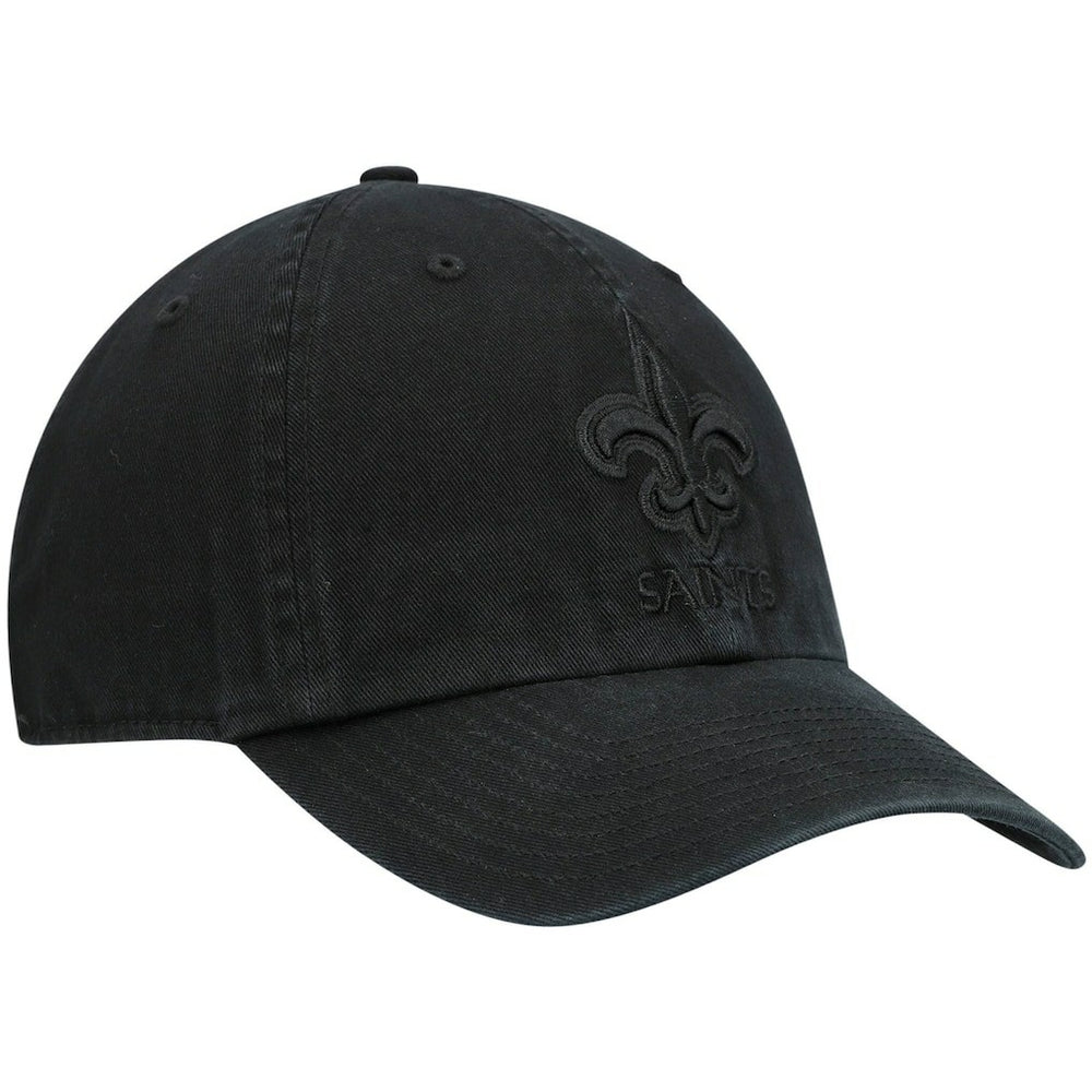 New Orleans Saints '47 Team Tonal Clean Up Adjustable Hat - Black - 47 brand