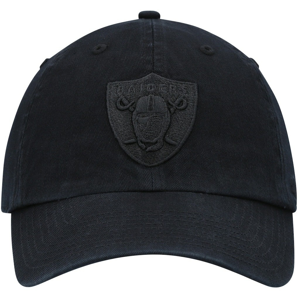 Las Vegas Raiders '47 Team Tonal Clean Up Adjustable Hat - Black - 47 brand