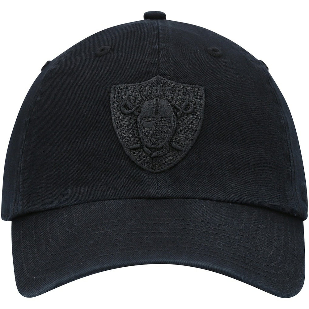 Las Vegas Raiders '47 Team Tonal Clean Up Adjustable Hat - Black - 47 brand