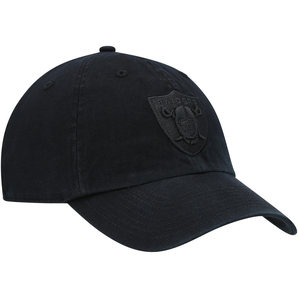 Las Vegas Raiders '47 Team Tonal Clean Up Adjustable Hat - Black - 47 brand