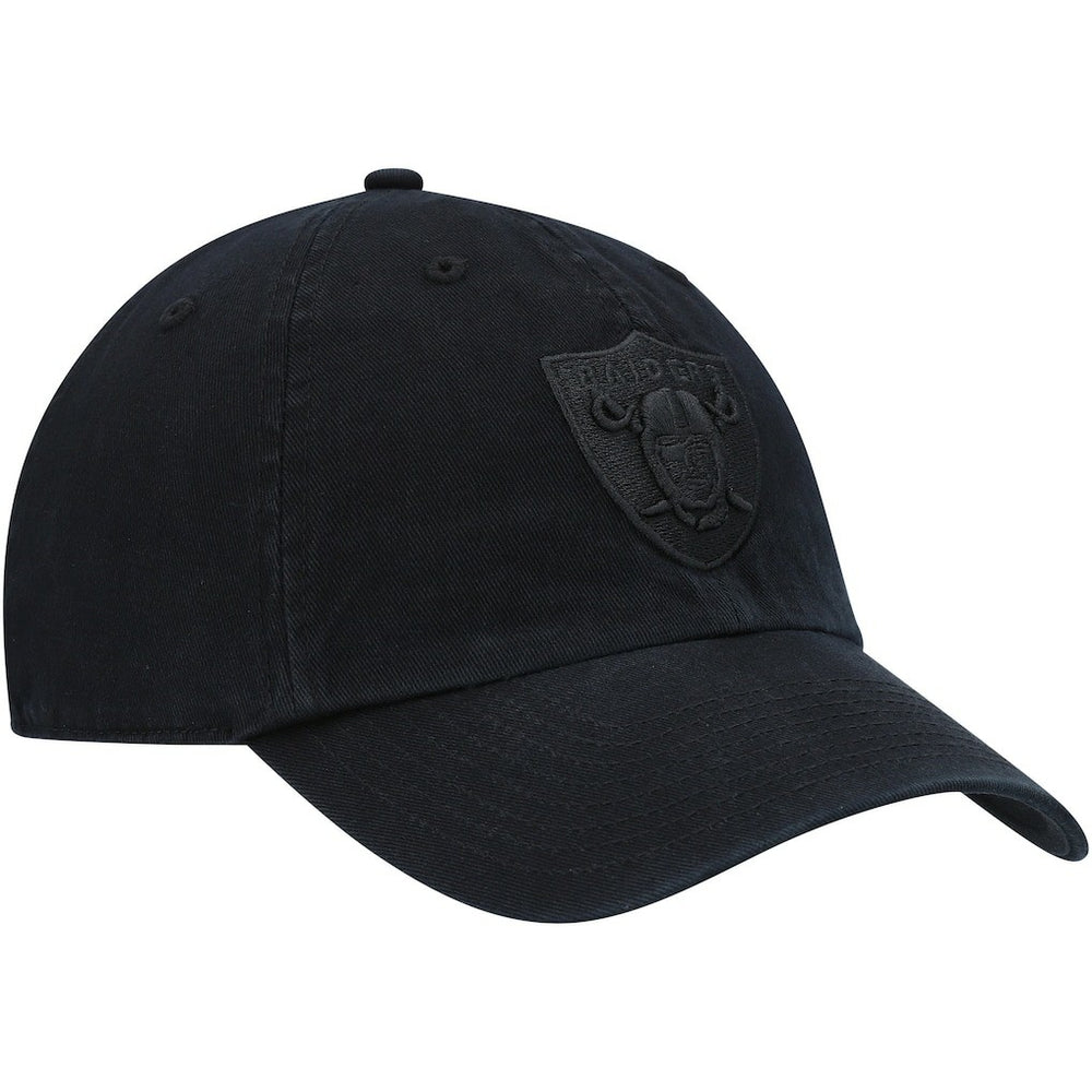 Las Vegas Raiders '47 Team Tonal Clean Up Adjustable Hat - Black - 47 brand