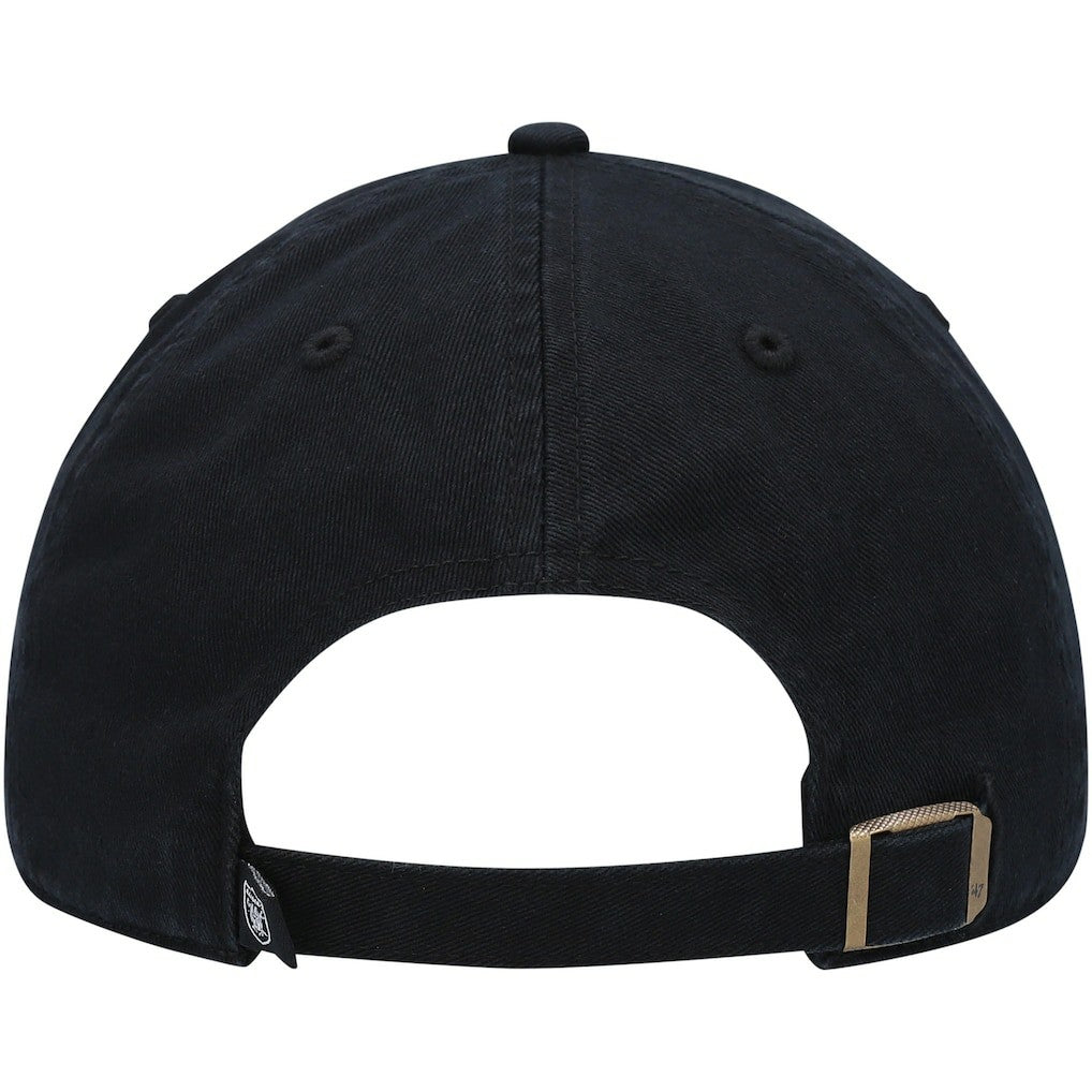 Las Vegas Raiders '47 Team Tonal Clean Up Adjustable Hat - Black - 47 brand