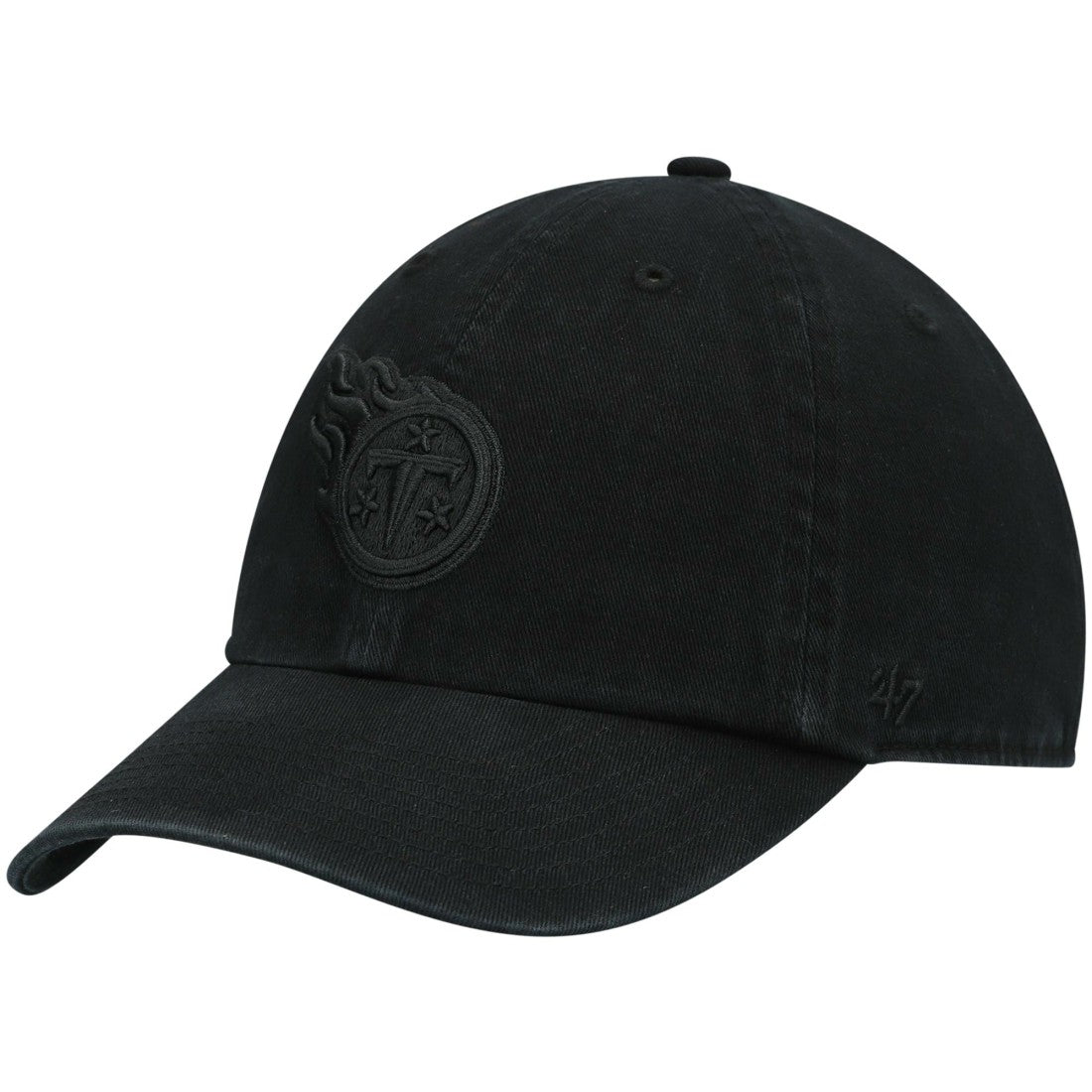 Tennessee Titans '47 Team Tonal Clean Up Adjustable Hat - Black - 47 brand