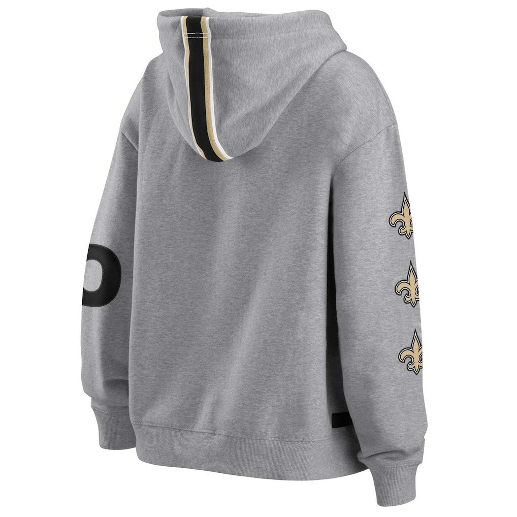 New Orleans Saints WEAR by Erin Andrews Women's Full-Zip Hoodie - Gray - NFL