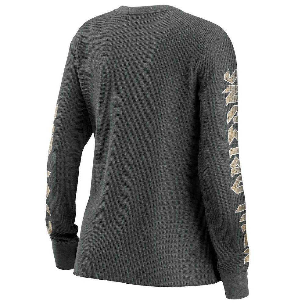 New Orleans Saints WEAR by Erin Andrews Women's Long Sleeve Thermal T-Shirt - Gray - NFL