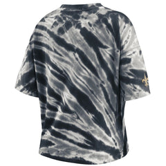 New Orleans Saints WEAR by Erin Andrews Women's Tie-Dye T-Shirt - Black - NFL