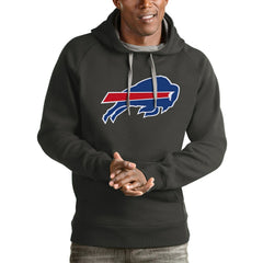 Buffalo Bills Antigua Victory Pullover Hoodie - Charcoal - NFL