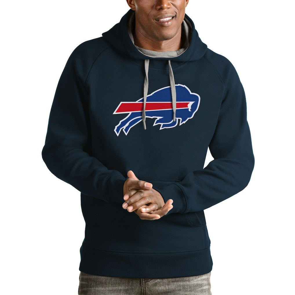 Buffalo Bills Antigua Victory Pullover Hoodie - Navy - NFL