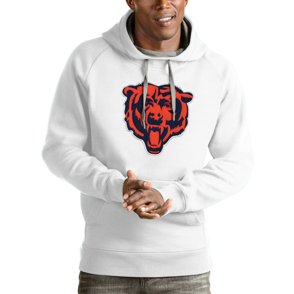 Chicago Bears Antigua Victory Pullover Hoodie - White - NFL