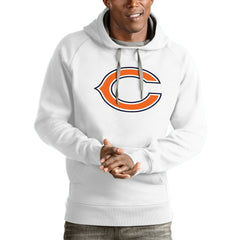 Chicago Bears Antigua Victory Pullover Hoodie - White - NFL