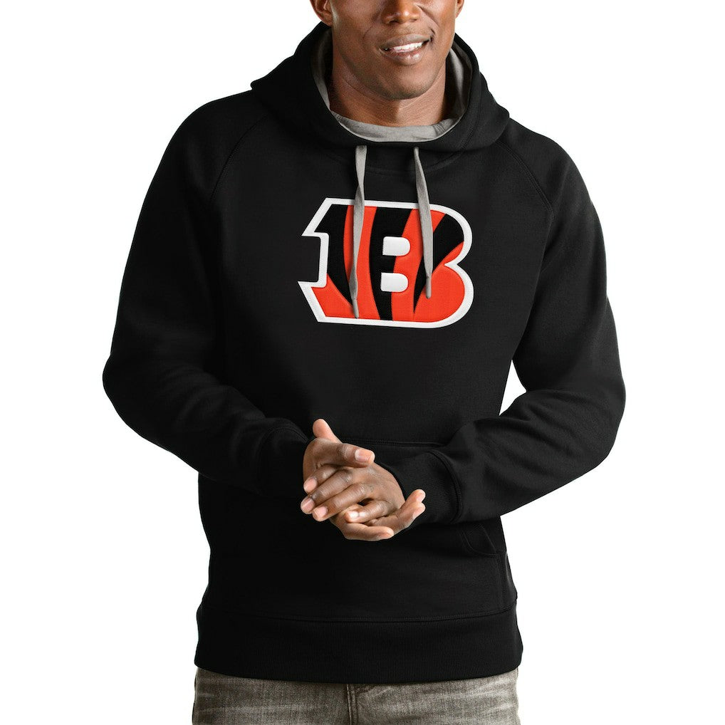 Cincinnati Bengals Antigua Victory Pullover Hoodie - Black - NFL
