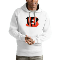 Cincinnati Bengals Antigua Victory Pullover Hoodie - White - NFL