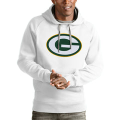 Green Bay Packers Antigua Victory Pullover Hoodie - White - NFL