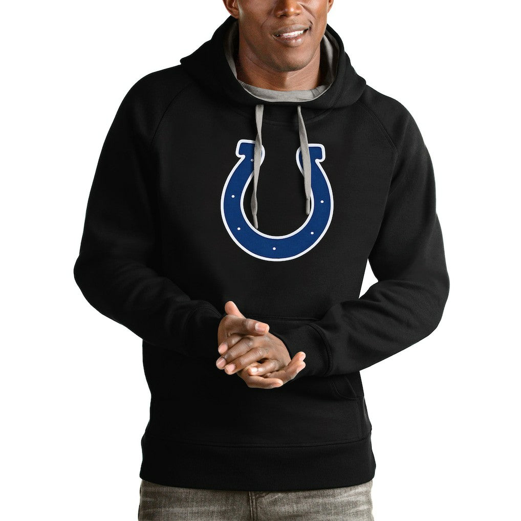 Indianapolis Colts Antigua Victory Pullover Hoodie - Black - NFL