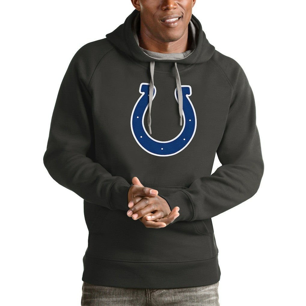 Indianapolis Colts Antigua Victory Pullover Hoodie - Charcoal - NFL