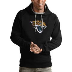 Jacksonville Jaguars Antigua Victory Pullover Hoodie - Black - NFL