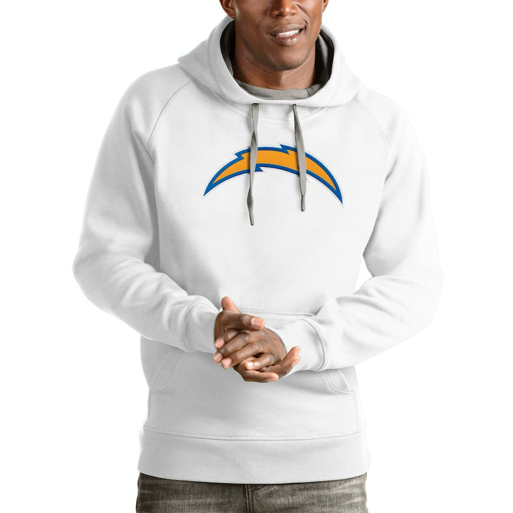 Los Angeles Chargers Antigua Victory Pullover Hoodie - White - NFL