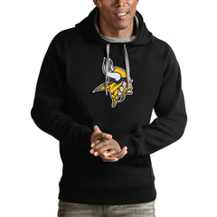 Minnesota Vikings Antigua Victory Pullover Hoodie - Black - NFL