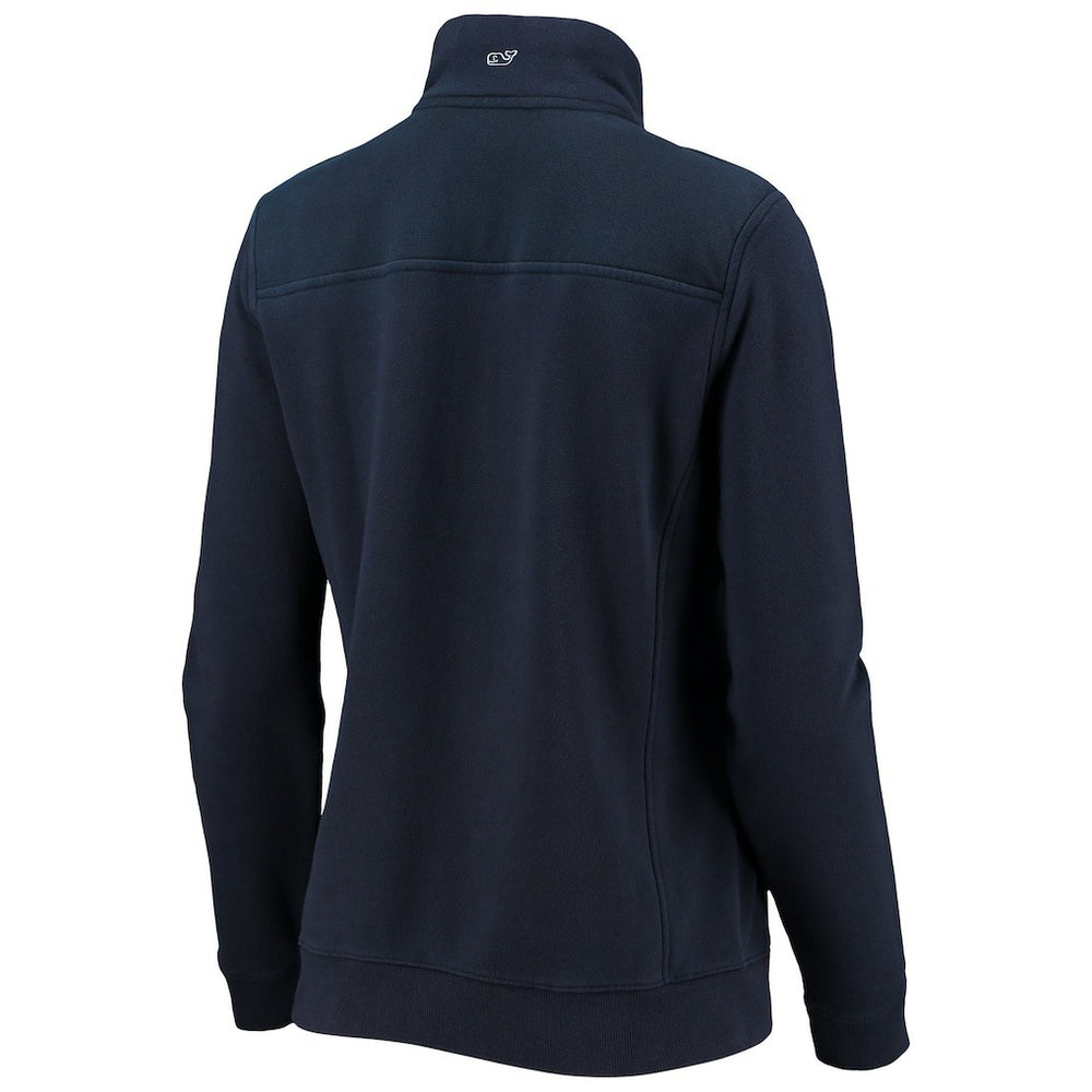Dallas Cowboys Vineyard Vines Women's Shep Shirt Quarter-Zip Sweatshirt - Navy - NFL