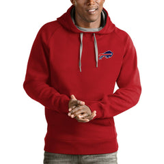 Buffalo Bills Antigua Logo Victory Pullover Hoodie - Red - NFL