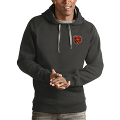 Chicago Bears Antigua Logo Victory Pullover Hoodie - Charcoal - NFL
