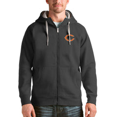 Chicago Bears Antigua Victory Full-Zip Hoodie - Charcoal - NFL